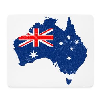 Flag Map of Australia - Mouse Pad (horizontal) - white - Front
