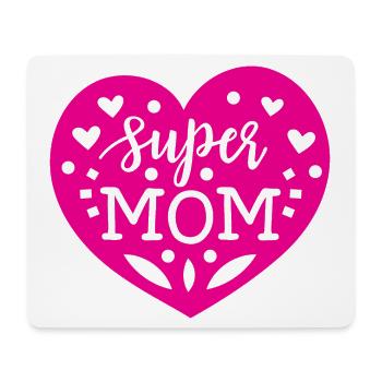 Super Mom - Mouse Pad (horizontal) - white - Front