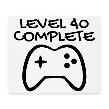 40th birthday - 40 years gift - Mouse Pad (horizontal) - white - Front