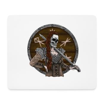 Vikingmaidwith shield - Mouse Pad (horizontal) - white - Front