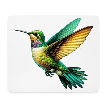 Colibri - Tapis de souris (format paysage) - blanc - Devant
