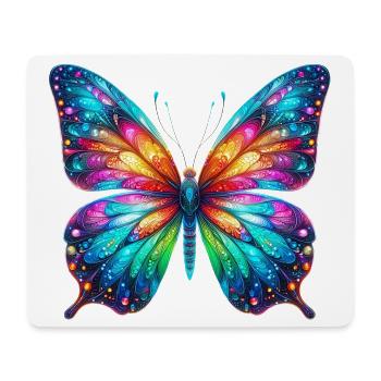 Schmetterling - Mousepad (Querformat) - Weiß - Vorne