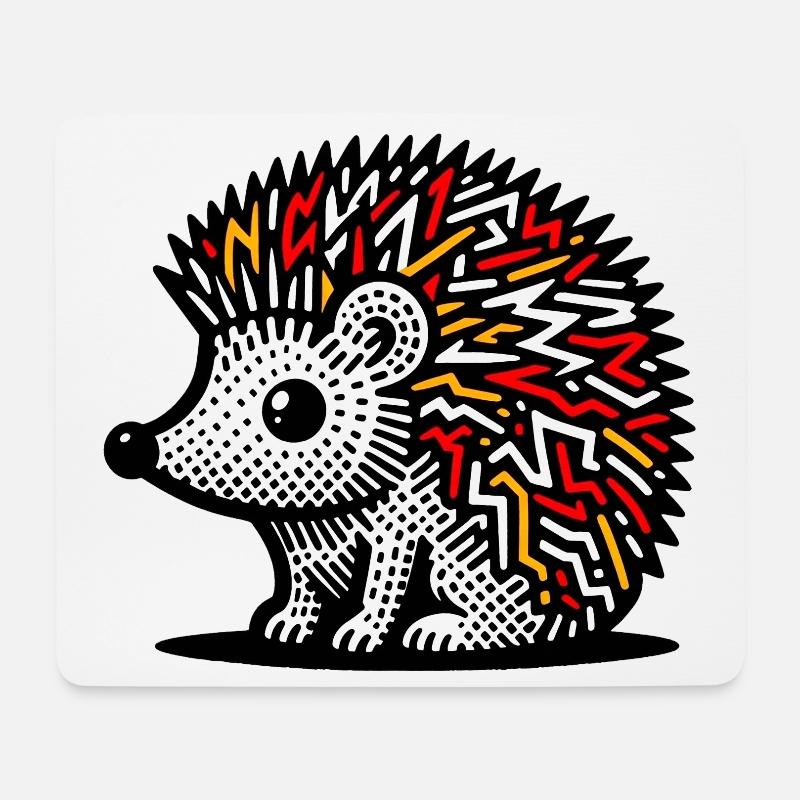 Hedgehog - Mouse Pad (horizontal) - white