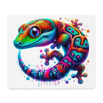 Gecko - Tapis de souris (format paysage) - blanc - Devant