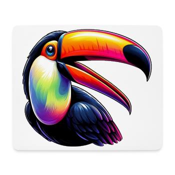 Toucan - Tapis de souris (format paysage) - blanc - Devant