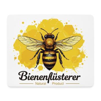 Biene mit Honigwaben Design Imker Imkerin - Mousepad (Querformat) - Weiß - Vorne