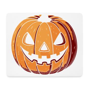 Kürbis Jack O Laterne Ausdrucksstark - Mousepad (Querformat) - Weiß - Vorne