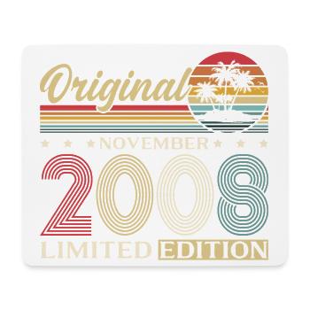 18th Birthday Original November Vintage 2008 - Mouse Pad (horizontal) - white - Front