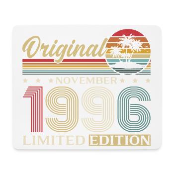 30th Birthday Original November Vintage 1996 - Mouse Pad (horizontal) - white - Front