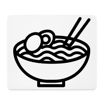 Ramen - Mousepad (Querformat) - Weiß - Vorne