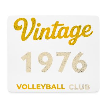 Millésime 1976 – Volleyball Club Rétro Année de naissance - Tapis de souris (format paysage) - blanc - Devant