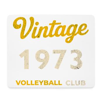 Millésime 1973 – Volleyball Club Rétro Année de naissance - Tapis de souris (format paysage) - blanc - Devant