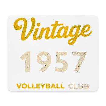 Vintage 1957 – Volleyball Club Rétro Année de naissance - Tapis de souris (format paysage) - blanc - Devant