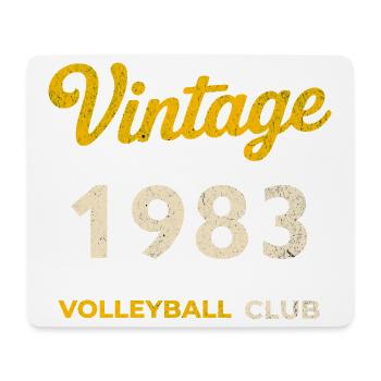 Vintage 1983 – Volleyball Club Rétro Année de naissance - Tapis de souris (format paysage) - blanc - Devant