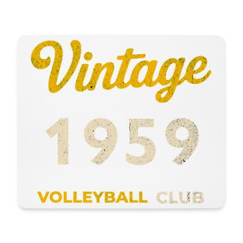 Vintage 1959 – Club de volley-ball Rétro Année de naissance - Tapis de souris (format paysage) - blanc - Devant