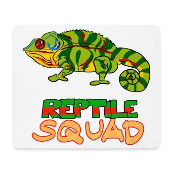 Reptile Squad Bunte Chamäleon-Kunst - Mousepad (Querformat) - Weiß - Vorne