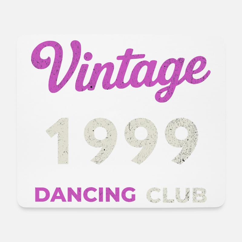 Vintage 1999 – Année de naissance rétro du Dancing Club - Tapis de souris (format paysage) - blanc