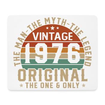 1976 Vintage Retro Geburtstagsgeschenk - Mousepad (Querformat) - Weiß - Vorne