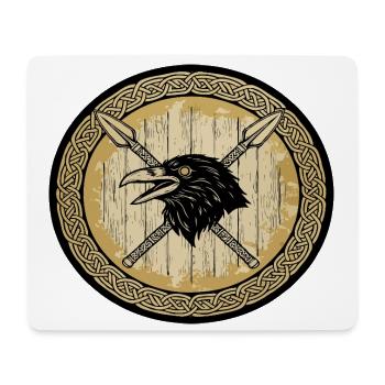 Wikinger Viking Legende Seemann Odin Rabe Kämpfer - Mousepad (Querformat) - Weiß - Vorne