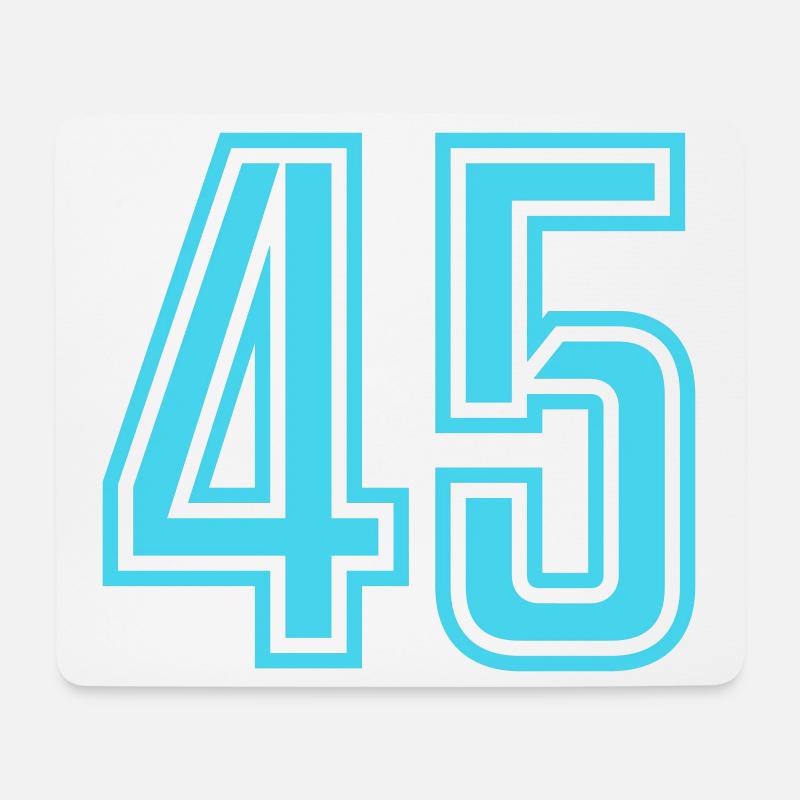 45 - Mousepad (Querformat) - Weiß