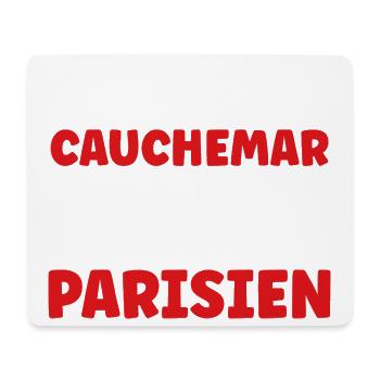 J'ai Fait Un Cauchemar Parisien - Tapis de souris (format paysage) - blanc - Devant