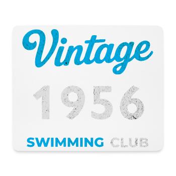 Vintage 1956 – Swimming Club Retro Geburtsjahr - Mousepad (Querformat) - Weiß - Vorne