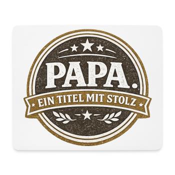 Dad Title with Pride Gift Vintage - Mouse Pad (horizontal) - white - Front