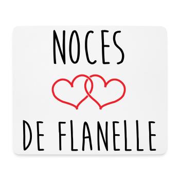 Flannel Wedding – 43 Years of Marriage - Mouse Pad (horizontal) - white - Front