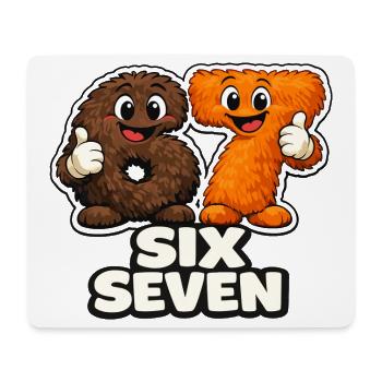 67 Six Seven Meme Monkey Viral Trend - Mouse Pad (horizontal) - white - Front