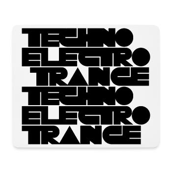 Musique techno électro trance - Tapis de souris (format paysage) - blanc - Devant