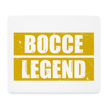 Légende du bocce, joueur de pétanque boule - Tapis de souris (format paysage) - blanc - Devant