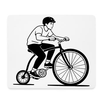 unicycle - Mouse Pad (horizontal) - white - Front