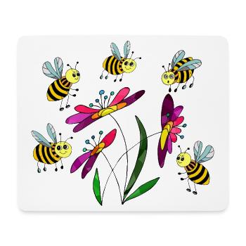 Insekten - Mousepad (Querformat) - Weiß - Vorne