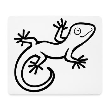 lézard - Tapis de souris (format paysage) - blanc - Devant