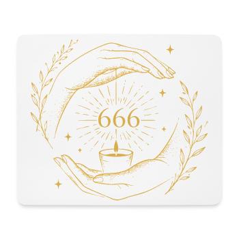 666 Candle Balance - Mouse Pad (horizontal) - white - Front
