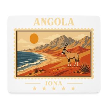 Angola Iona Vintage Travel Brand - Mouse Pad (horizontal) - white - Front