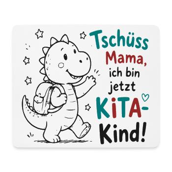 Abschiedsdino KiTa Motiv - Mousepad (Querformat) - Weiß - Vorne