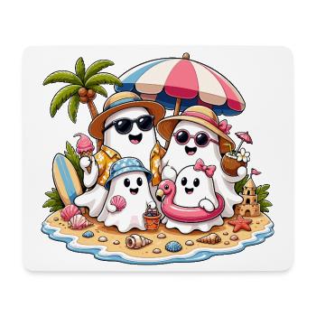 Sommer Geister am Strand - Mousepad (Querformat) - Weiß - Vorne