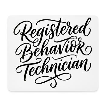 Registered Behavioral Technician (RBT) for Women - Mouse Pad (horizontal) - white - Front