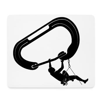 klettern bouldern felsklettern berge Bergsport - Mousepad (Querformat) - Weiß - Vorne