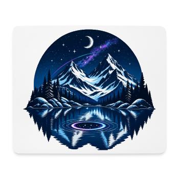 Das Bergsee-Portal - Mousepad (Querformat) - Weiß - Vorne
