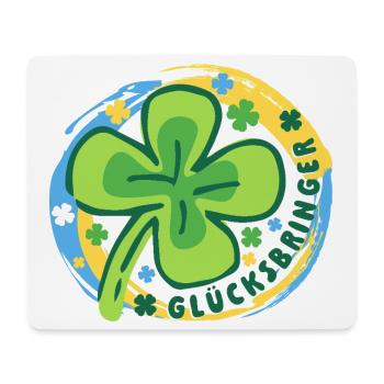 Glücksbringer Glück Mutmacher - Mousepad (Querformat) - Weiß - Vorne