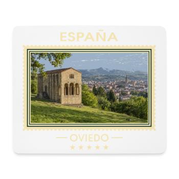Spanien Oviedo Vintage Reisemarke - Mousepad (Querformat) - Weiß - Vorne