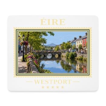 Irland Westport Vintage Reisemarke - Mousepad (Querformat) - Weiß - Vorne