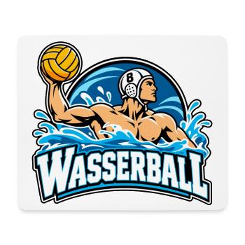 Wassersportheld Wasserball - Mousepad (Querformat) - Weiß - Vorne