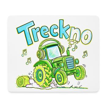 Treckno Traktor Techno Trecker Landwirt Party - Mousepad (Querformat) - Weiß - Vorne