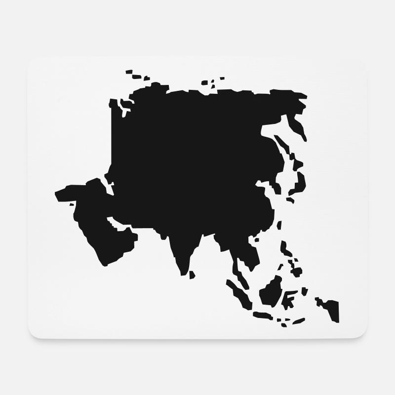 asien - Mousepad (Querformat) - Weiß