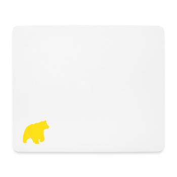 Kanarienbär - Mousepad (Querformat) - Weiß - Vorne