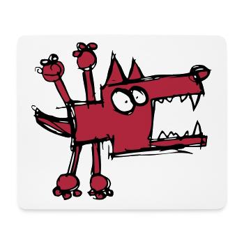 Mad Dog - Mouse Pad (horizontal) - white - Front