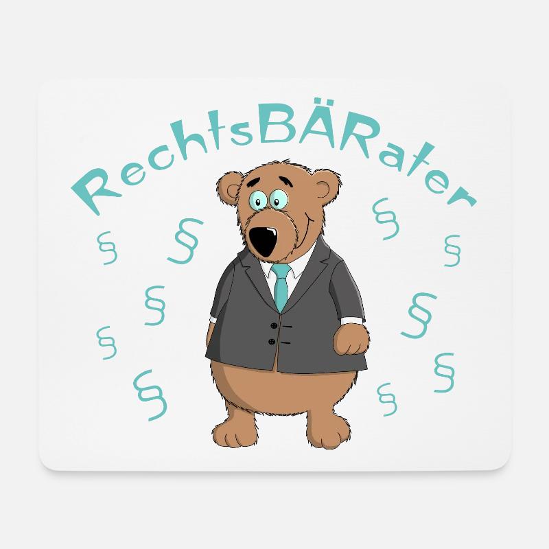 Rechtsberater - Recht - Rechtsanwalt - Mousepad (Querformat) - Weiß